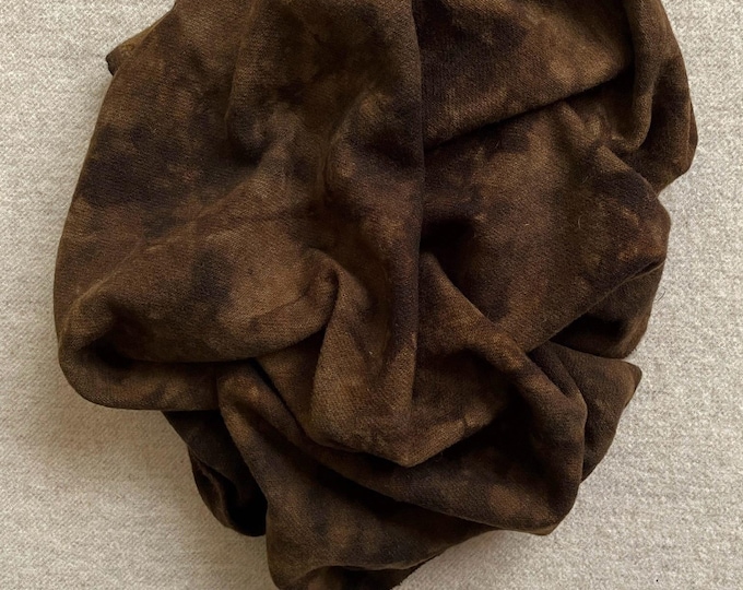 Seal Brown, Hand Dyed, Felted Wool Fabric for Rug Hooking, Wool Appliqué, Sewing and Crafts