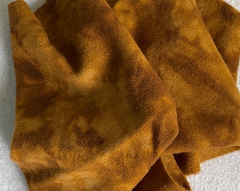 Mustard, Hand Dyed, Felted Wool Fabric for Rug Hooking, Wool Appliqué, Crafts and Sewing