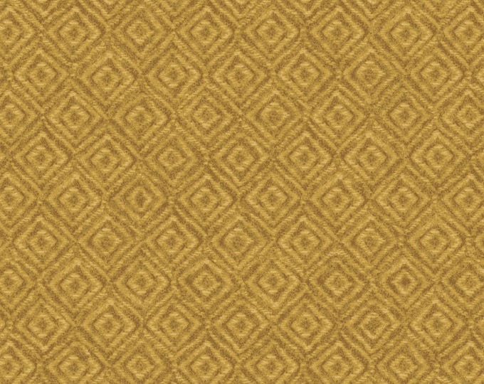 Cotton Woolies Golden On Point Flannel, 100% COTTON, MASF9422-S, for Sewing, Wool Appliqué and Craft Projects. Sold by the half-yard.
