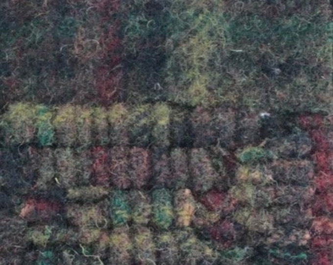 Lancaster Plaid, Felted Wool Fabric for Rug Hooking, Wool Applique, Sewing and Crafts
