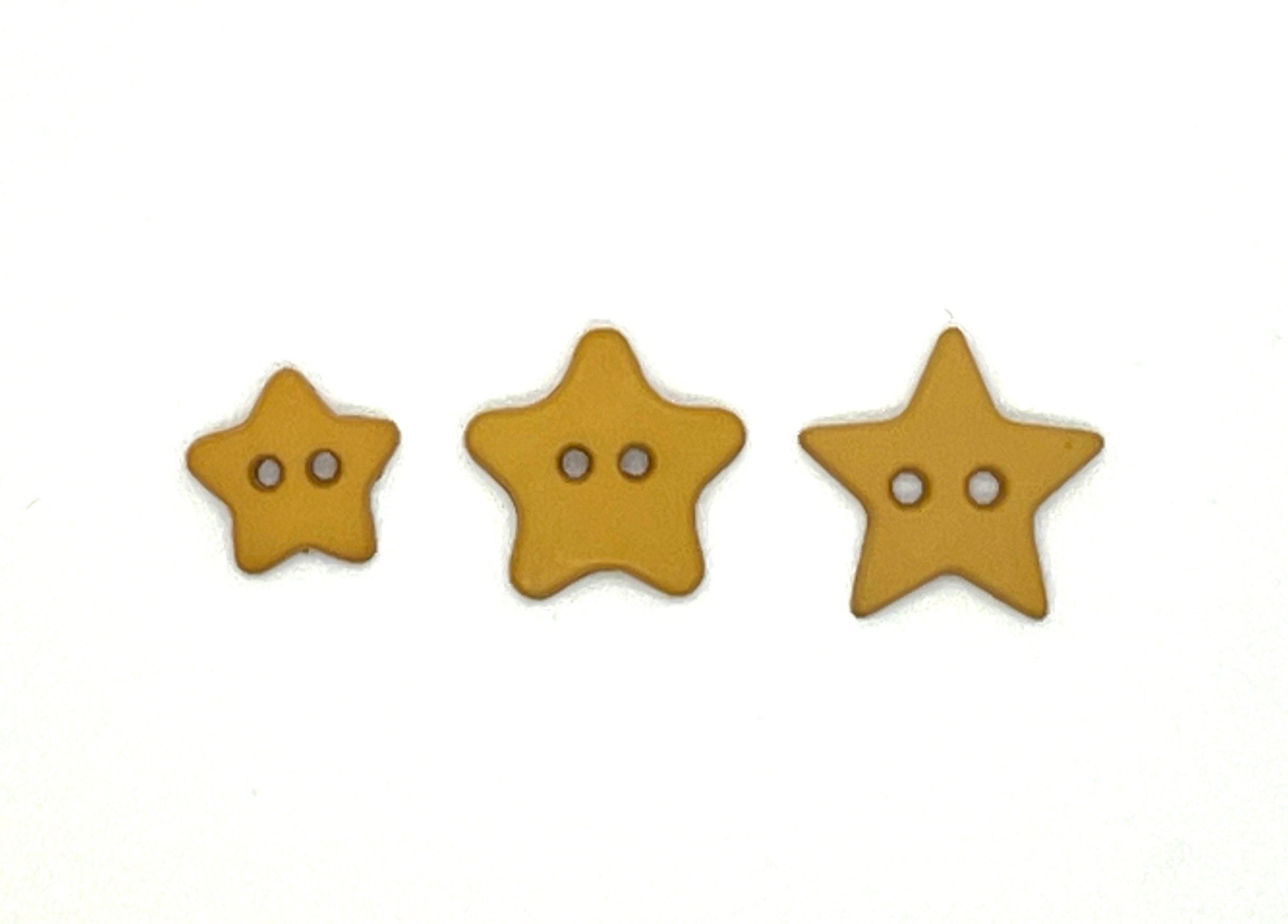 White Star Buttons, Star Shaped, Shiny, Two Holes, for Sewing Children  Dress Cardigan, 11mm, 0.43inch, Semi-transparent, Irregular Special 