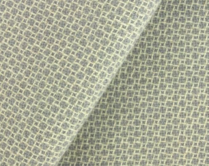 Grey and Natural Honeycomb Felted Wool Fabric for Rug Hooking, Wool Applique, Crafts & Sewing