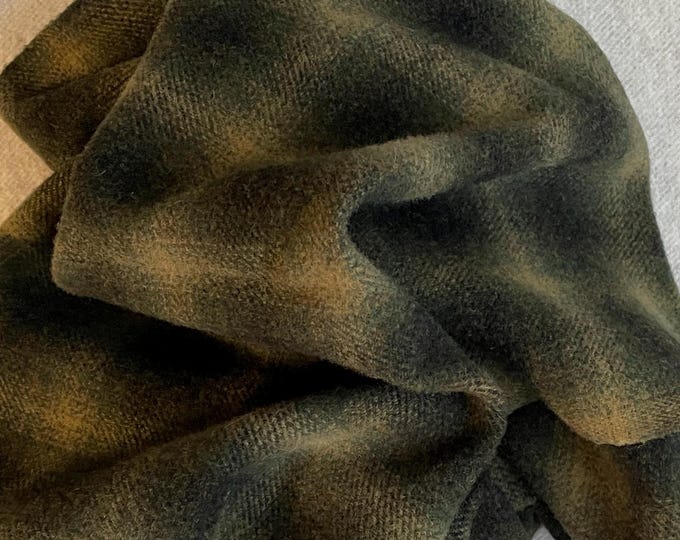Treebeard Ombre, Felted Wool Fabric for Rug Hooking, Wool Appliqué, Sewing and Crafting