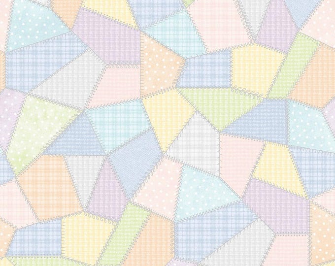 COTTON Patchwork Quilt Light Multi Flannel, F11310-Z2, 100% COTTON, Sold by the Half-Yard.