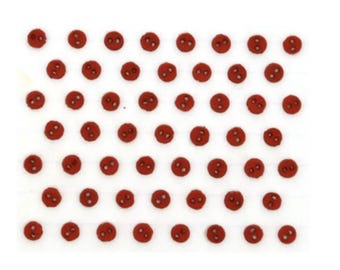 Micro Round Red Buttons by Dress It Up