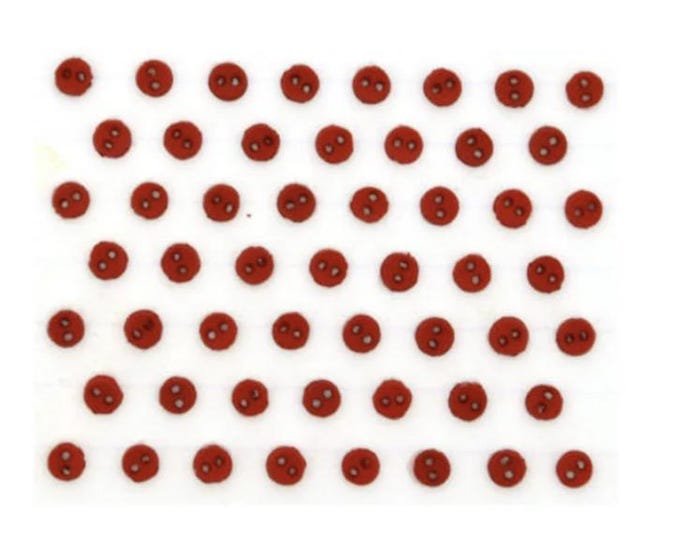 Micro Round Red Buttons by Dress It Up