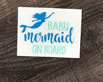Free Free 69 Baby Mermaid On Board Svg SVG PNG EPS DXF File