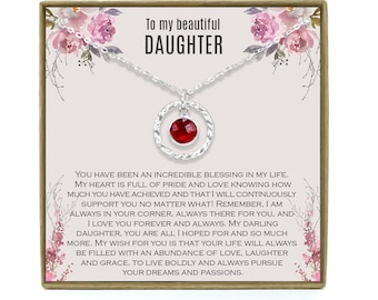 Daughter Gift from Mom to Daughter Necklace for Daughter Gift for Daughter from Mom Daughter Gift from Dad to Daughter Birthday Gift