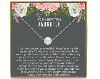 Daughter Gift from Mom to Daughter Necklace for Daughter Gift for Daughter from Mom Daughter Gift from Dad to Daughter Birthday Gift