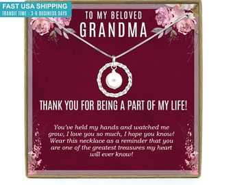 Grandma Gift, Gift For Grandma from grandchildren, Grandmother Necklace, Grandma, Gift for Nana, Grandma Necklace, New Grandma