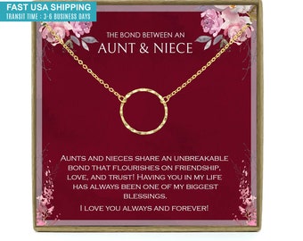 Niece Gift from Aunt, Gift for Niece, Niece Necklace Gift,  Birthday Gift for Niece, Niece Birthday Card, Gift for Niece Necklace