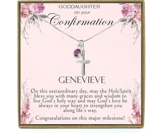 Confirmation Gift for girls, Goddaughter Confirmation Gift for Girls, Girl Confirmation Gift, Confirmation Necklace from Godparents