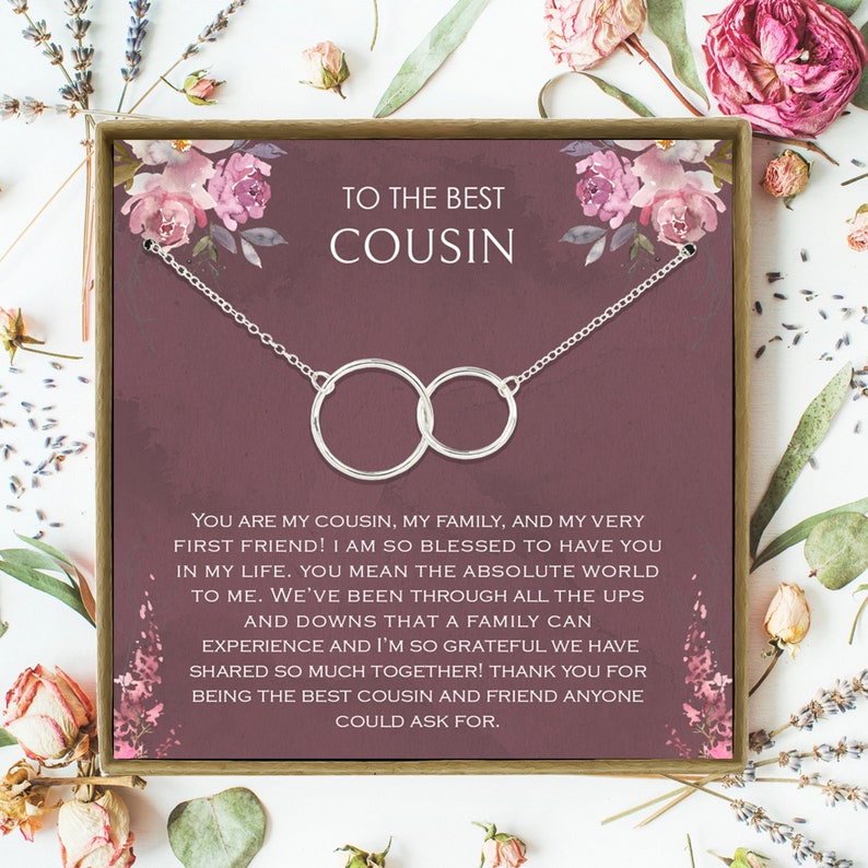 Gift for Cousin Gifts Cousin Necklace Cousin wedding gifts Etsy