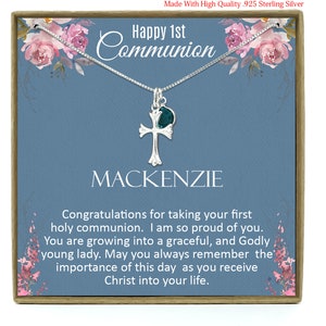 Communion Gift Girl,  First Communion Necklace Gift, First Holy Communion, 1st Communion, Girl First Communion, Infinity Cross
