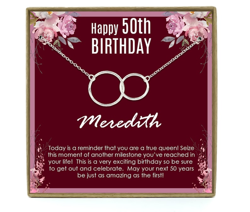 50th Birthday Gift for Woman 50th Birthday Gift Idea 14k Gold Filled Necklace 50th Birthday Gift for her 50th Birthday Gift for Women