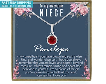 Gift for Niece, Niece Gift from Aunt, Niece Gift, Birthday Gift for Niece, Niece Birthday Card, Gift for Niece Necklace, Niece Jewelry