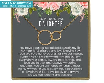 Daughter Gift from Mom to Daughter Necklace for Daughter Gift for Daughter from Mom Daughter Gift from Dad to Daughter Birthday Gift