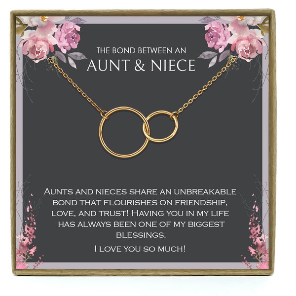 Aunt-Niece Necklace: Aunt-Niece Gift, Aunt-Niece Jewelry, Aunt-Niece, Auntie Gift,  Aunt Gift, Aunt jewelry, Gift for Aunt, Gift for Niece