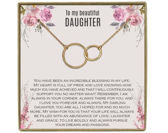 Daughter Gift from Mom to Daughter Necklace for Daughter Gift for Daughter from Mom Daughter Gift from Dad to Daughter Birthday Gift