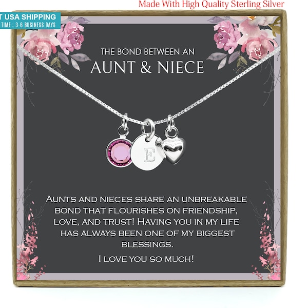Aunt-Niece Necklace: Aunt-Niece Gift, Aunt-Niece Jewelry, Aunt-Niece, Auntie Gift Necklace, Aunt Gift, Gift for Aunt, Niece Gift