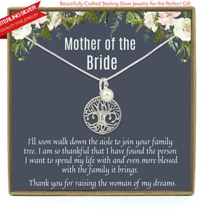 Mother of the Bride Gift from Groom, Mother in Law Wedding Gift from Groom, Wedding Gift for Mother in Law from Groom , Sterling Silver