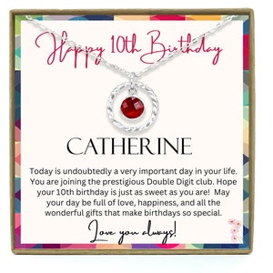 10th Birthday Girl, 10 Year Old Girl Gifts, 10 Year Old Teen Girl Gifts, Gifts for 10 Year Old Girl, 10th Birthday Necklace
