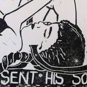 Nativity Original Linocut image 6