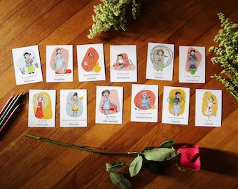 Holy card set - Halo Girls