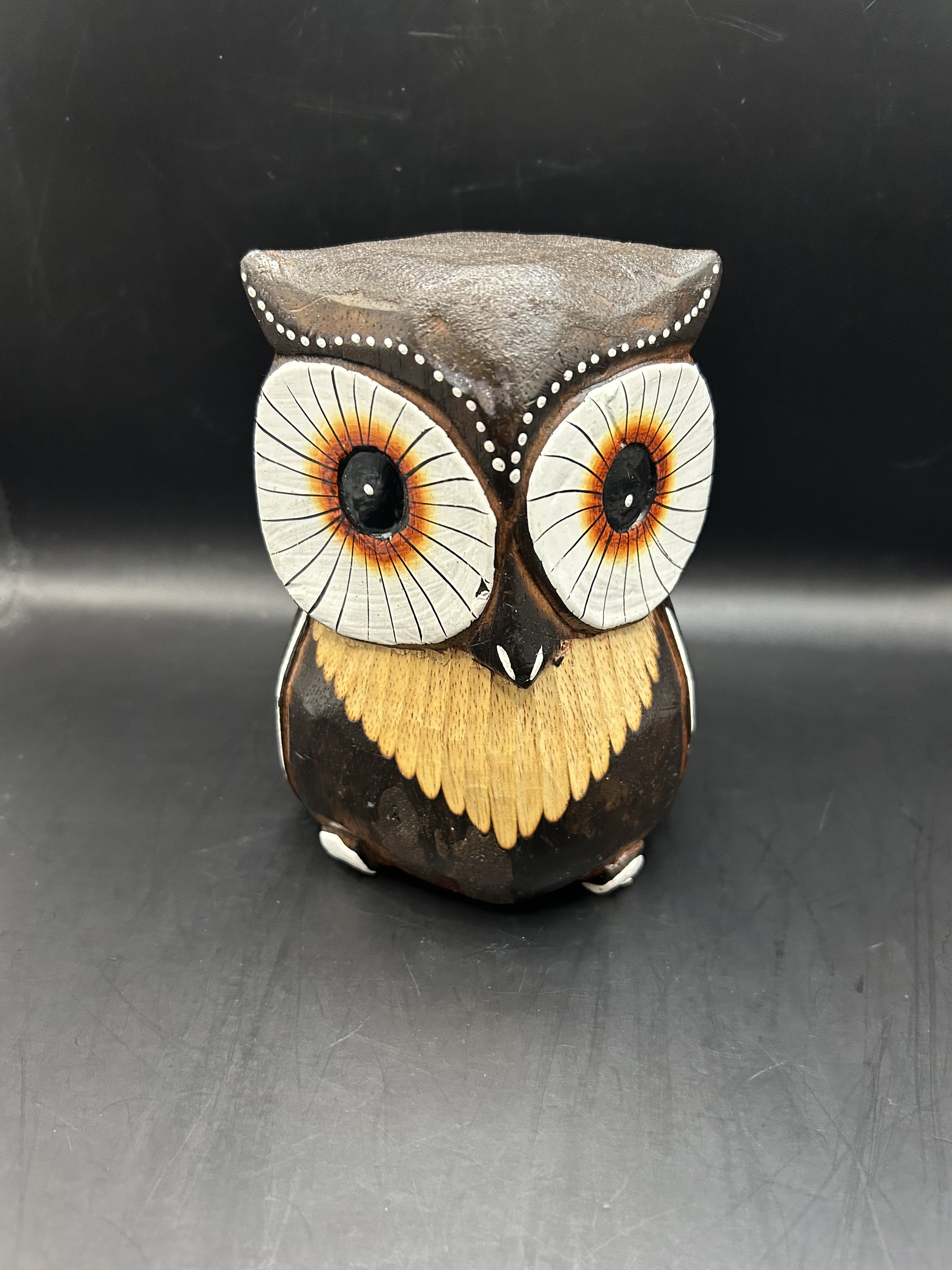 Vintage Wood Owl