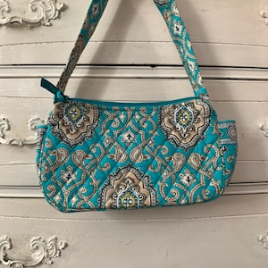 Vera Bradley Maggie-Totally Turquoise Retired Print Bag