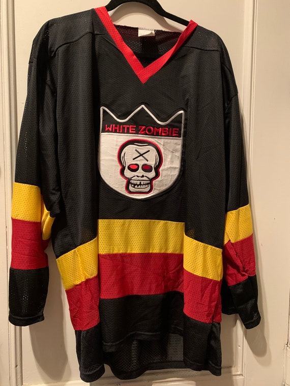 Vintage 1990’s White Zombie Mesh Hockey Jersey