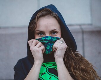 Seattle Seahawks Feather Pattern Multifunctional Headwear - Seattle, 206, NW, PNW, Sea, Headband, Ski Mask, Beanie, Hat, Dog Collar, Bandana