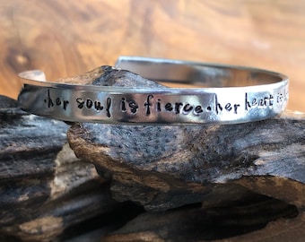 Snarky Hidden Message “Fuck Cancer” Cuff Bracelet