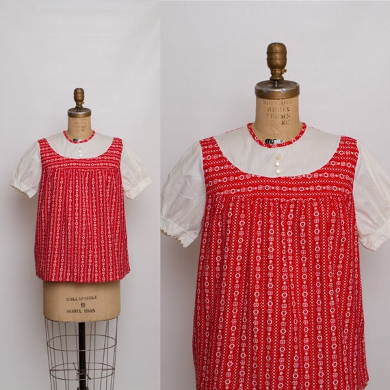 1960s vintage maternity top | vintage 60s maternit