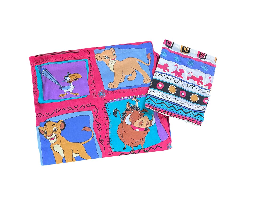 Vintage Disney the Lion King Bed Sheets Twin 90s Etsy