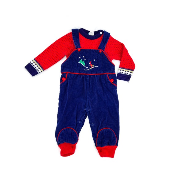 Combinaison De Ski Garçon Vintage Années 80 - Taille 164