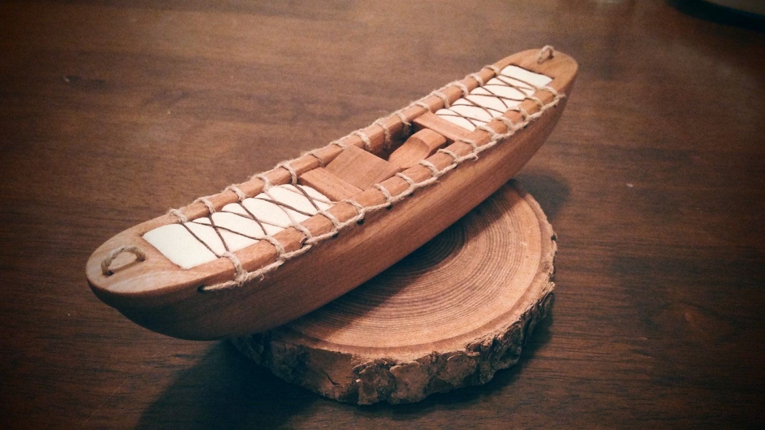 wooden whitewater solo canoe etsy