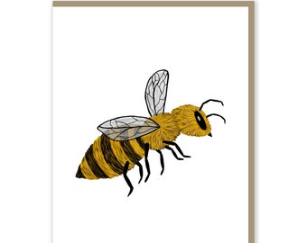 Bumble Bee Card | Save the Bees | Original Artwork | Greeting Card | Handmade