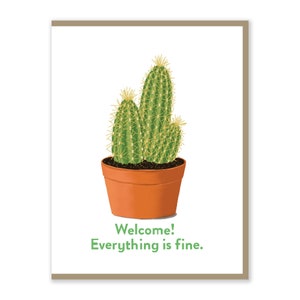 Alles ist fein Karte | Inspiriert von The Good Place | Original Kunstwerk | Handgefertigt