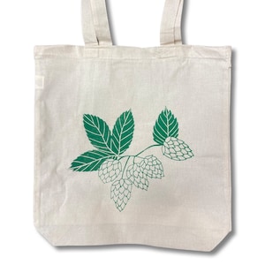 Beer Hops Tote Bag - original artwork - 100% cotton, made in the USA, hand screen printed, craft beer