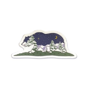 California Grizzly Bear Sticker - Waterproof