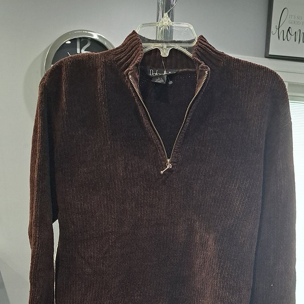 Cute Vintage Quarter Zip Sweater By RAFAELLA from the 90's. Tags on never worn.