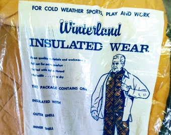 Awesome Vintage Insulated Snow Suit W/Outer/inner Shell by WINTERLAND from the 70's. Never Worn still in package