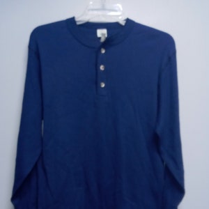 Vintage HENLEY  Long Sleeve Tee Shirt never worn