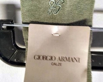 Classic Vintage Designer Socks by GIORGIO ARMANI GALZE from the 90's. Tags on never worn.