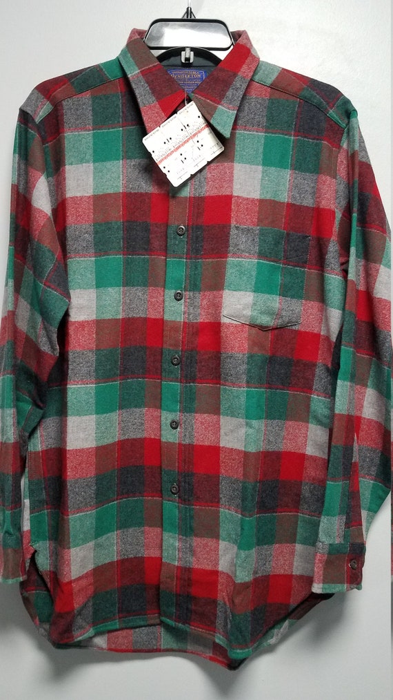 Vintage Flannel Shirt Made 70's By PENDLETON N