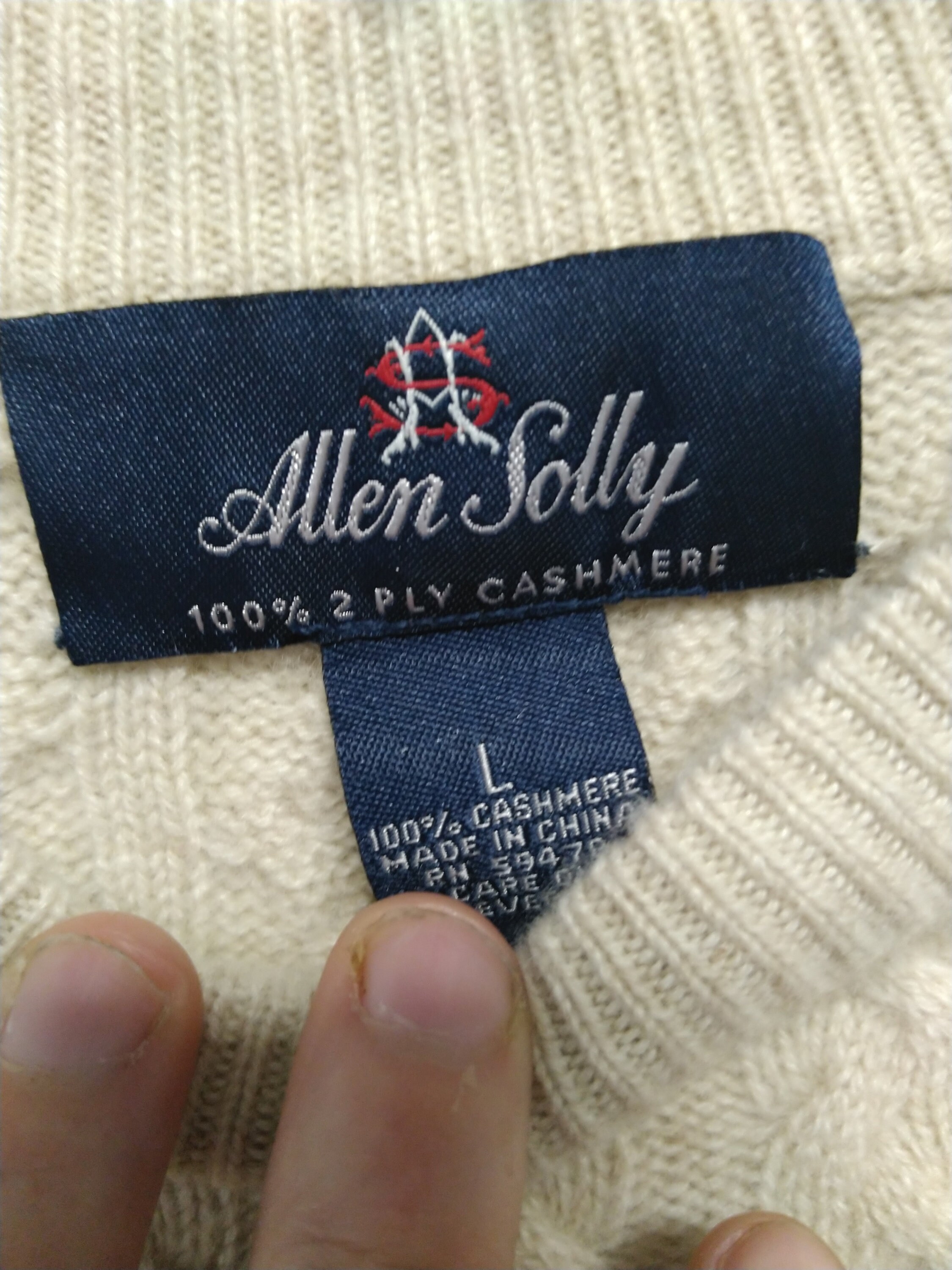Vintage Unisex Cashmere Sweater by 