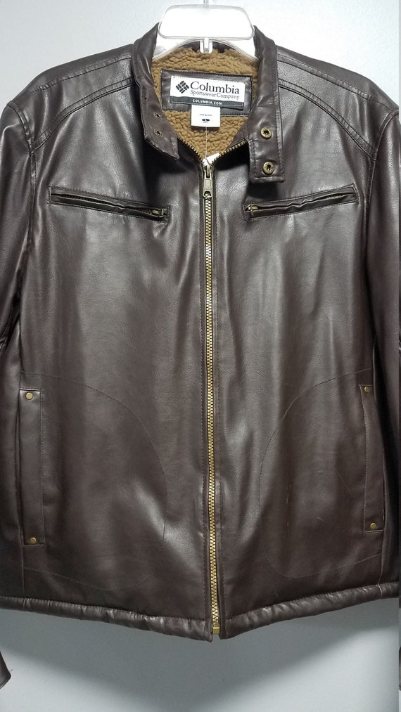 columbia sportswear leather jacket