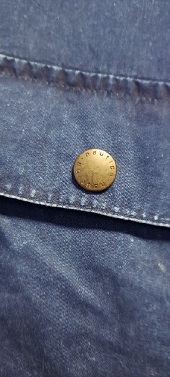 Classic Vintage Genuine Blue Denim Full Zip Vest … - image 7