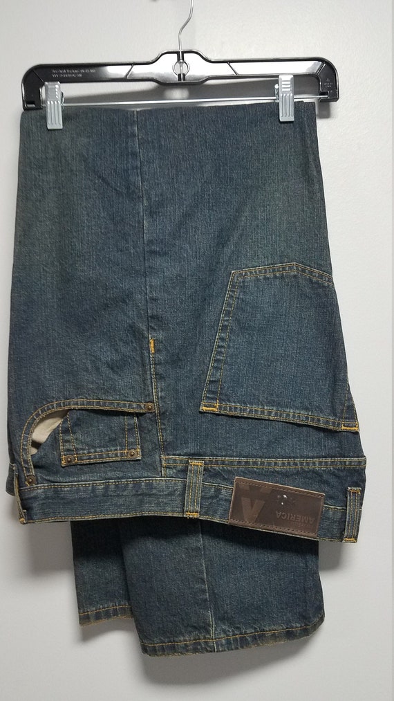 AMERICA by  PERRY ELLIS  Retro Jeans.   80's.  Ext